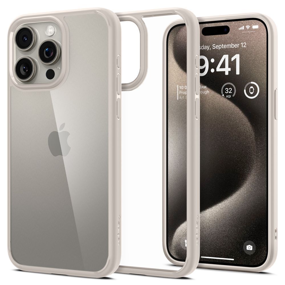 Spigen Ultra Hybrid iPhone 15 Pro Max Natural Titanium