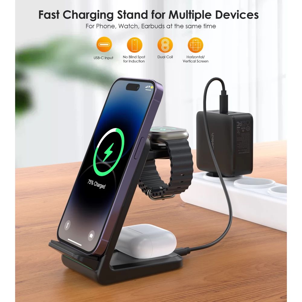 Choetech  T608-FBK Wireless Charger Black