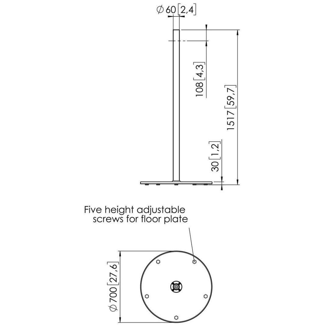 Vogel's PFF 1560 Display Floor Stand 19"-55"