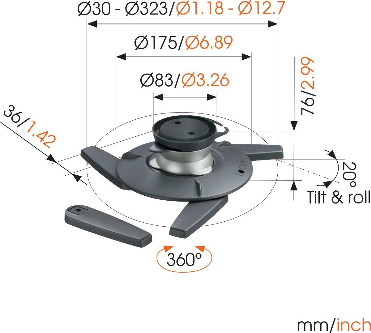 Vogel's EPC 6545 Projector Ceiling Mount