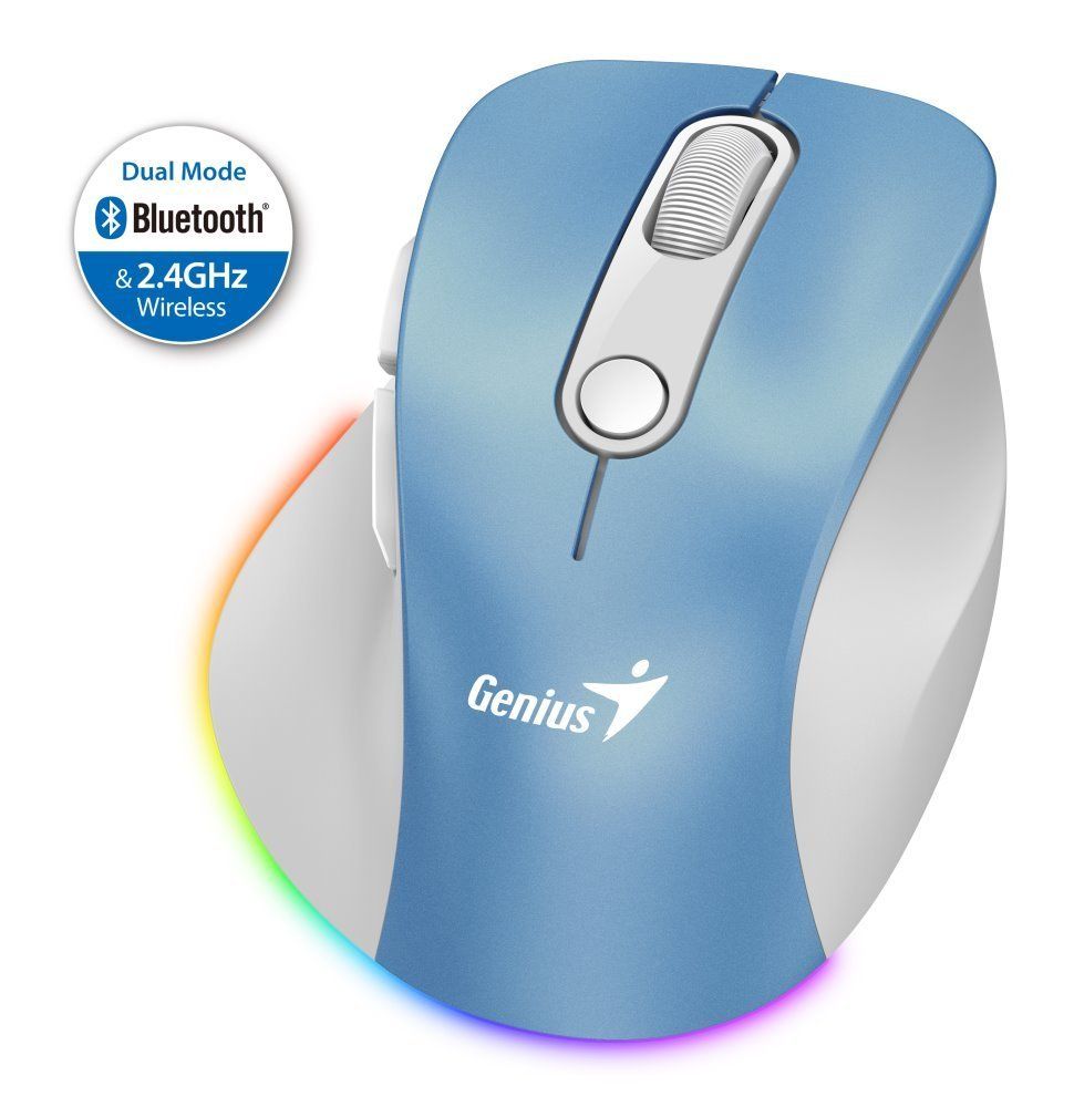 Genius Ergo 9000S Pro Wireless mouse Light Blue