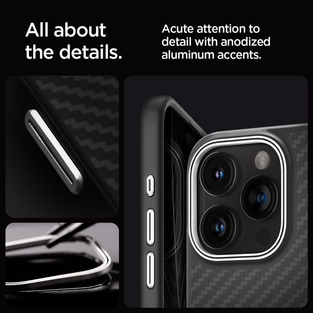 Spigen Enzo Aramid iPhone 15 Pro Matte Black