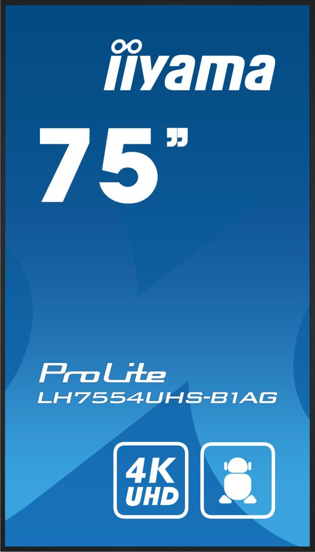 iiyama 75" ProLite LH7554UHS-B1AG IPS LED Display