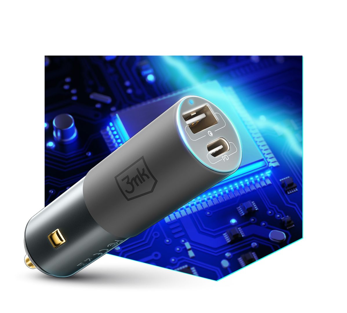 3mk Hyper Car Charger 100W Back