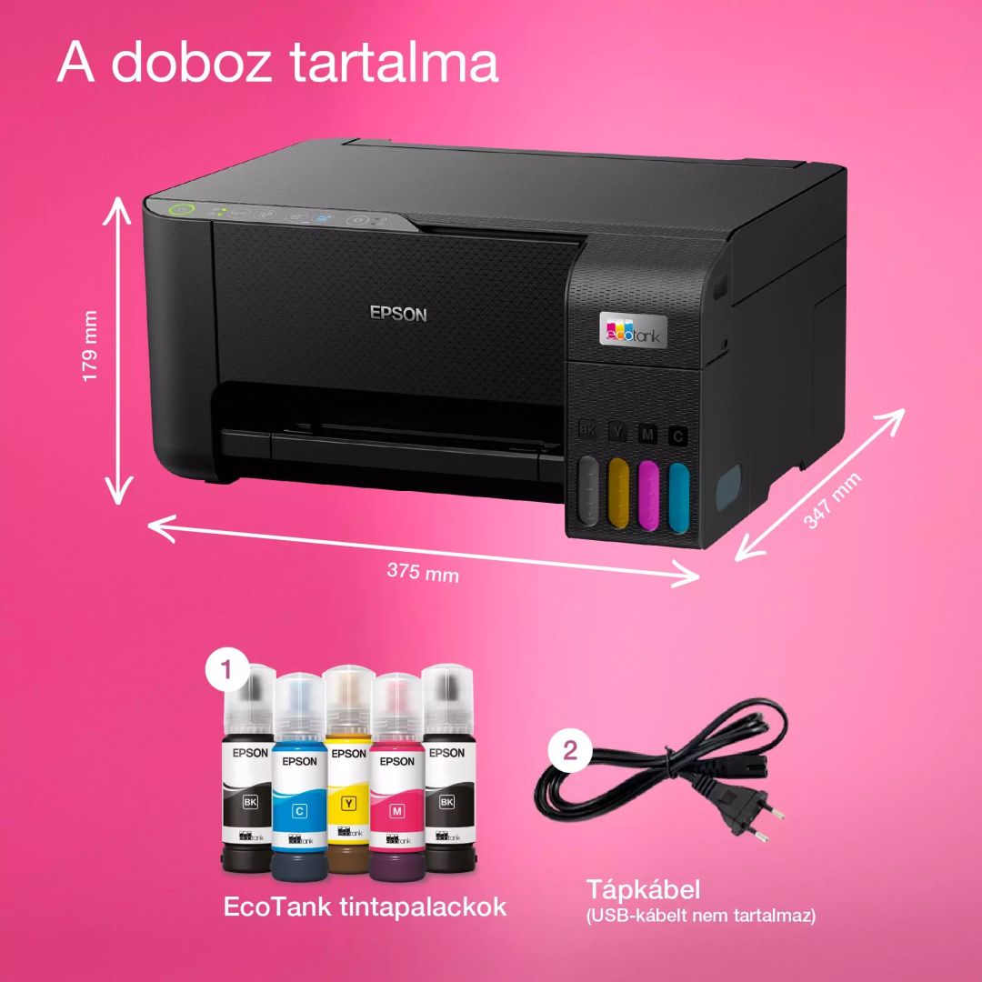 Epson EcoTank L3270 Wireless Tintasugaras Nyomtató/Másoló/Scanner