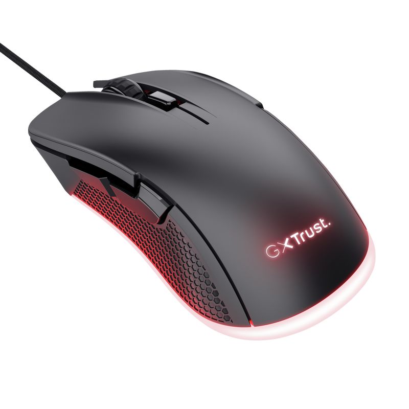 Trust GXT 922 YBAR Illuminated RGB Gaming Mouse Black