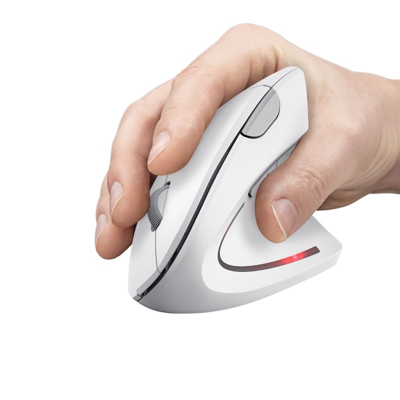 Trust Verto Vertical Ergonomic Mouse White