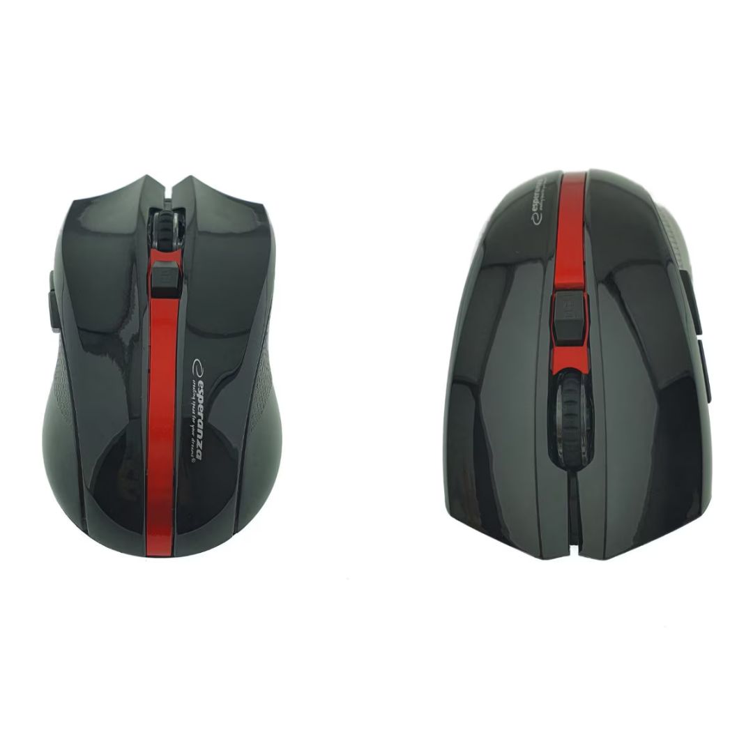 Esperanza Virgo Wireless 6D Optical Mouse Black/Red