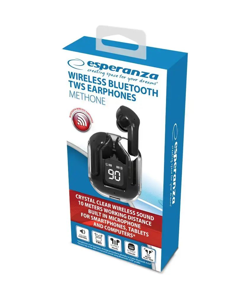 Esperanza  EH238K Bluetooth Earphones Black