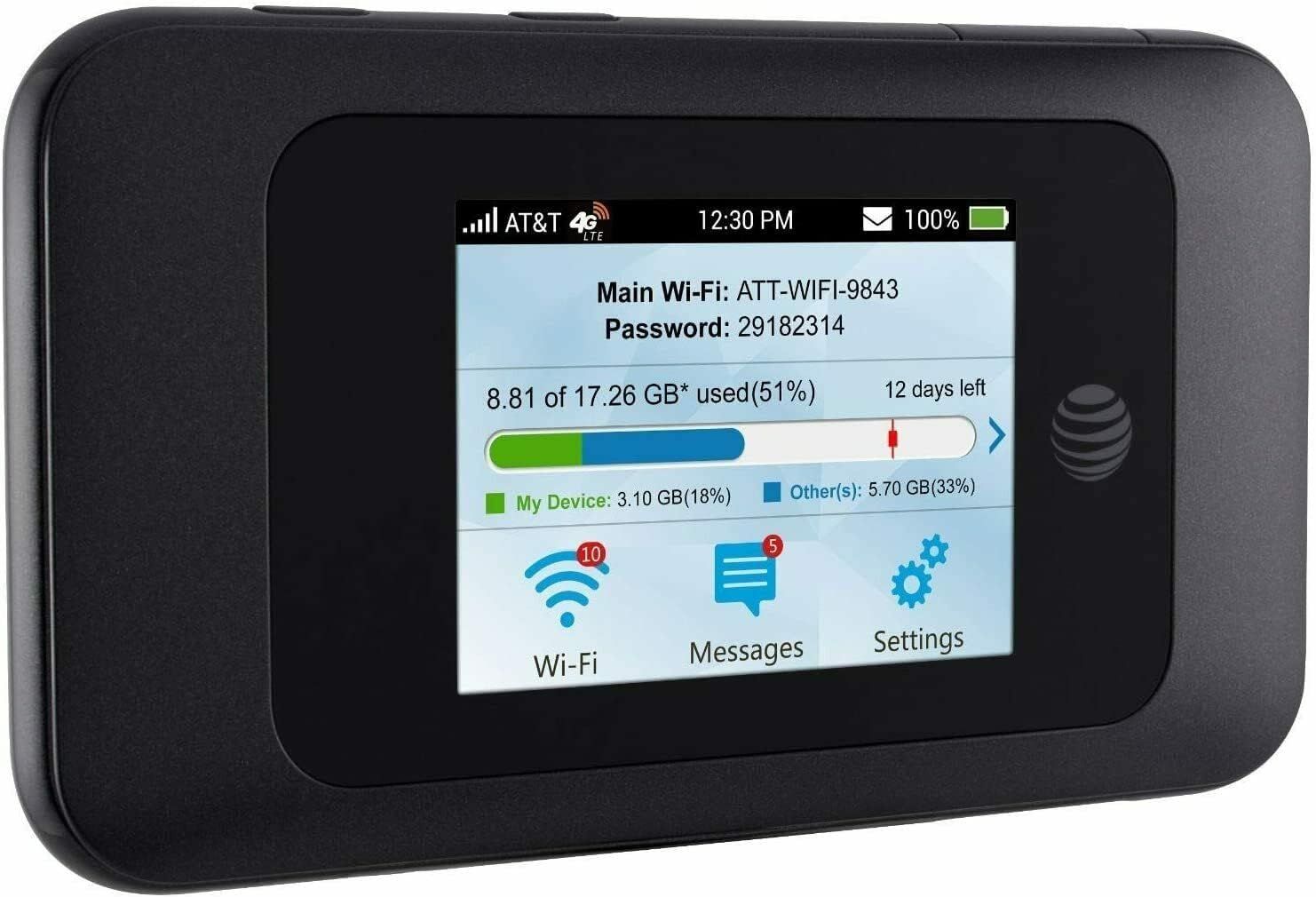 ZTE MF985T Mobile Hotspot Router Black