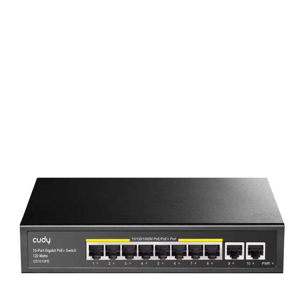 Cudy GS1010PE 10-Port Gigabit PoE+ Switch Black