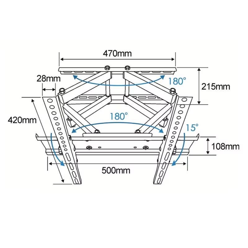 Esperanza ERW004 TV Wall Mount 26"-70" Black