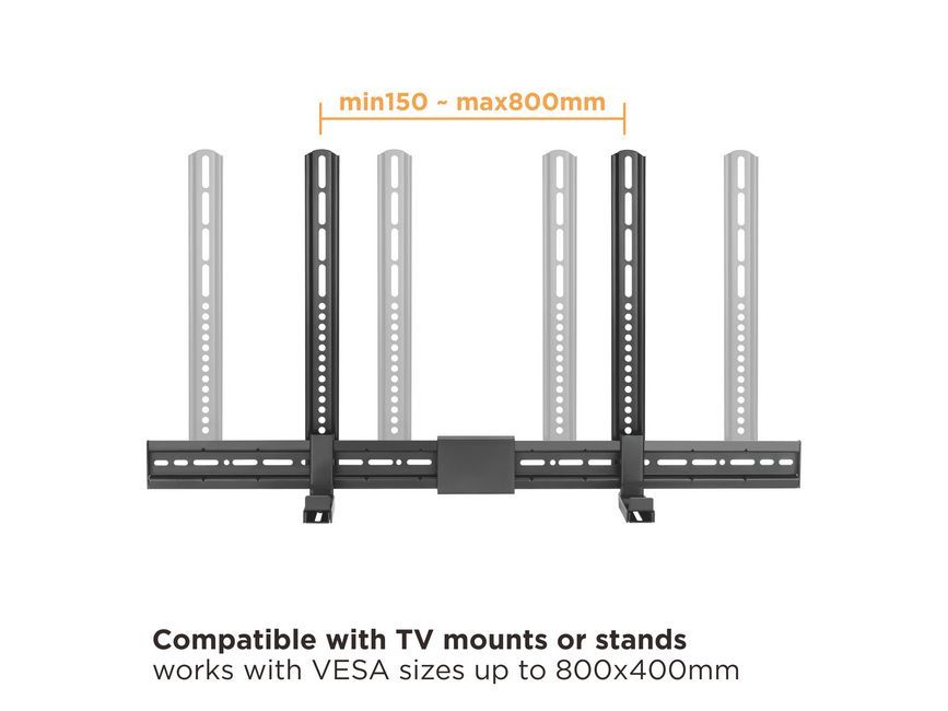 EQuip Universal Soundbar Mount Black