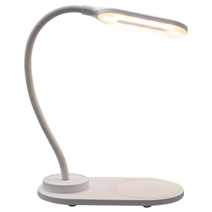 Denver LQI-55 LED desk lamp with built-in wireless QI charger