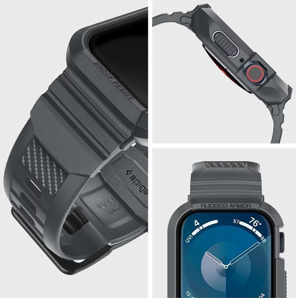 Spigen Rugged Armor Pro Apple Watch 45mm/44mm Dark Gray