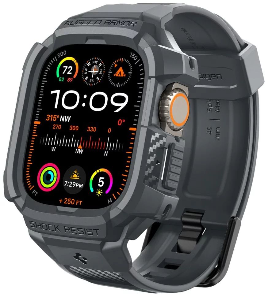 Spigen Rugged Armor Pro Apple Watch Ultra 2/1 49mm Dark Gray