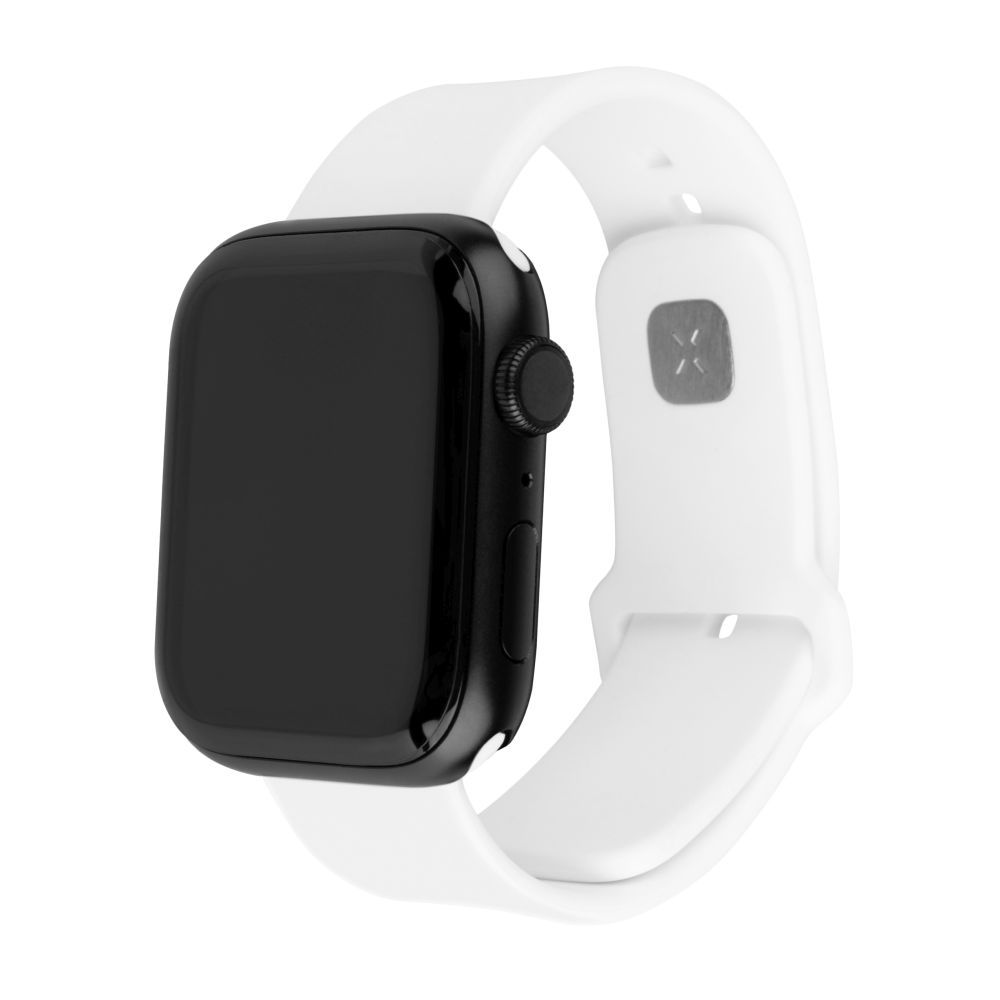 FIXED Silicone Sporty Strap Set for Apple Watch 42/44/45mm White