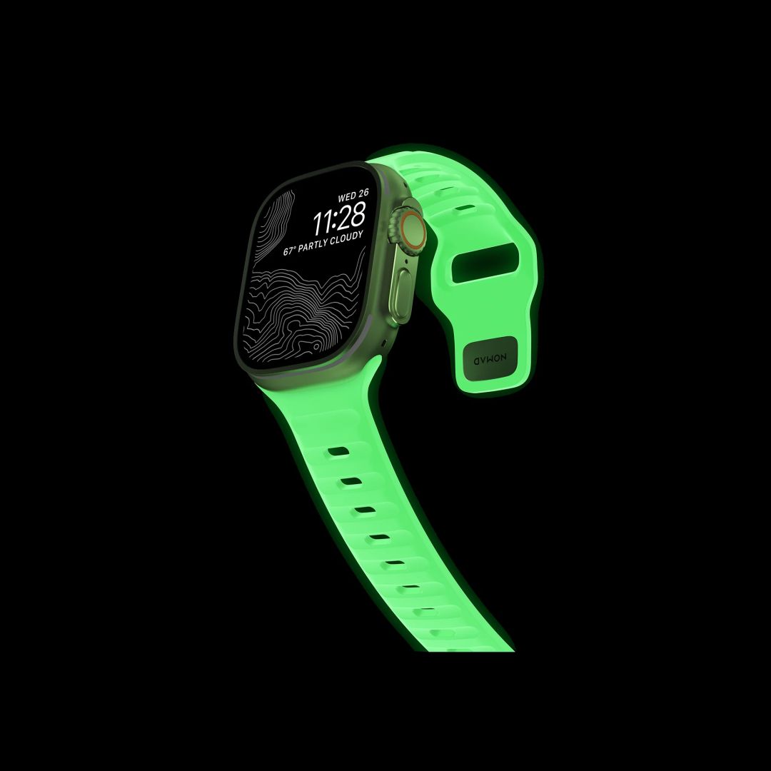 Nomad Sport Strap Apple Watch Ultra 2/1 (49mm) 9/8/7 (45mm)/6/SE/5/4 (44mm)/3/2/1 (42mm) Glow