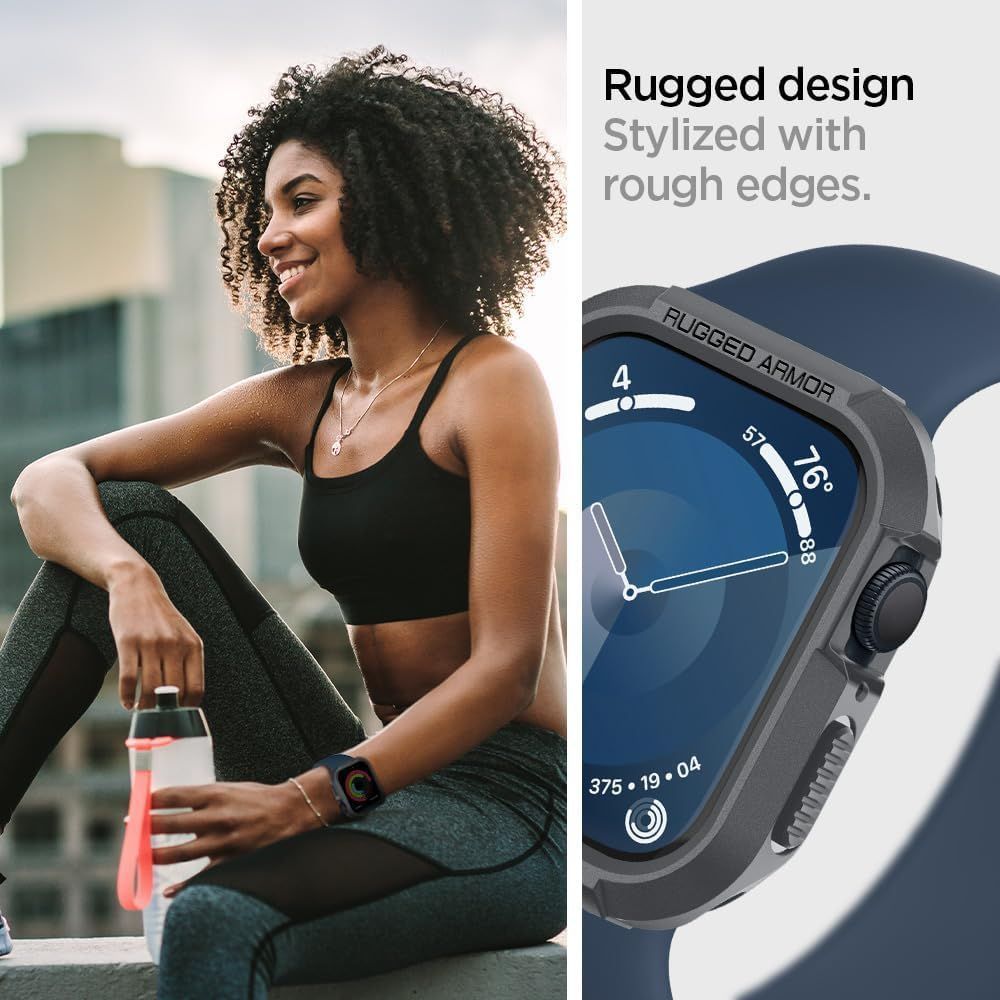 Spigen Rugged Armor Apple Watch 45mm/44mm Dark Gray