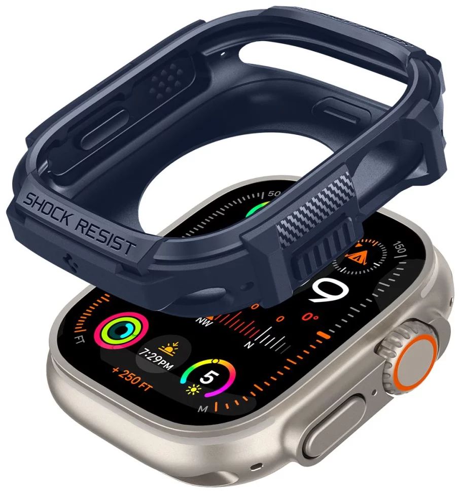 Spigen Rugged Armor Apple Watch Ultra 2/1 49mm Navy Blue