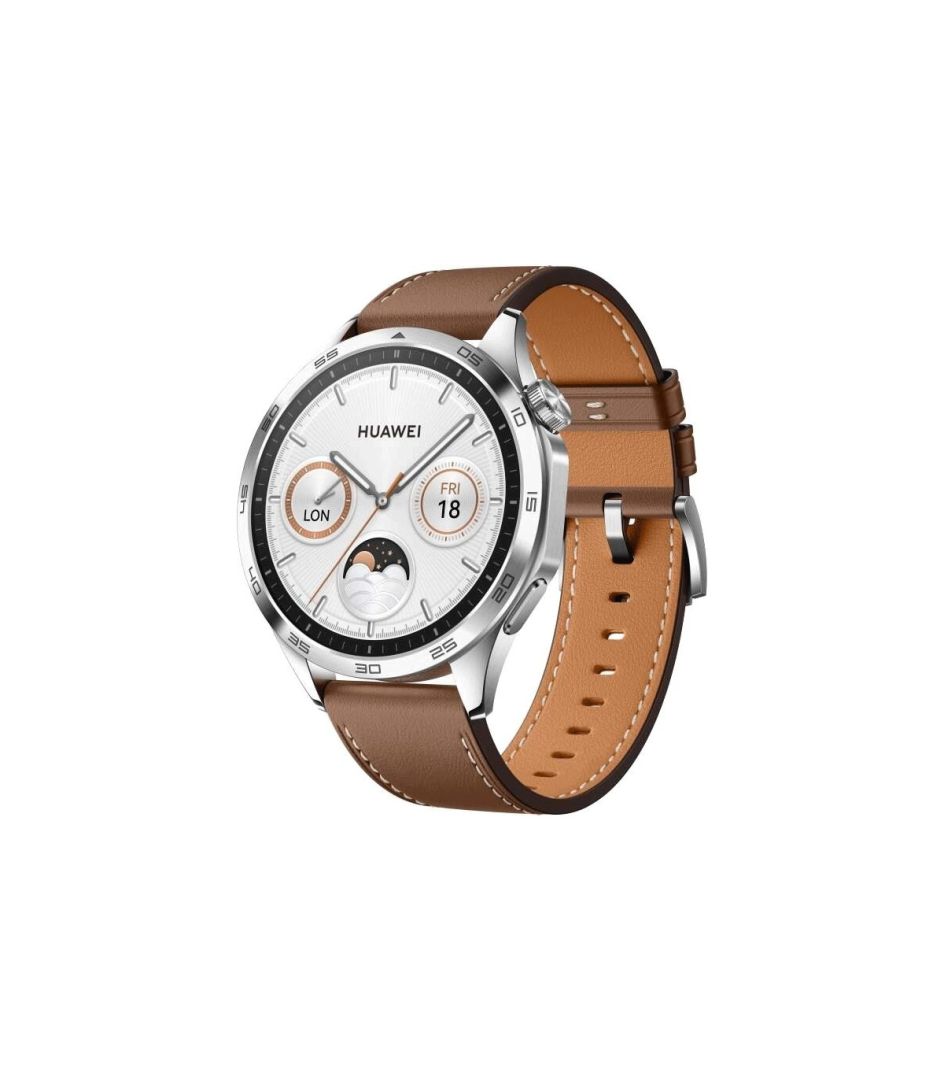 Huawei Watch GT 4 46mm Leather Strap Brown