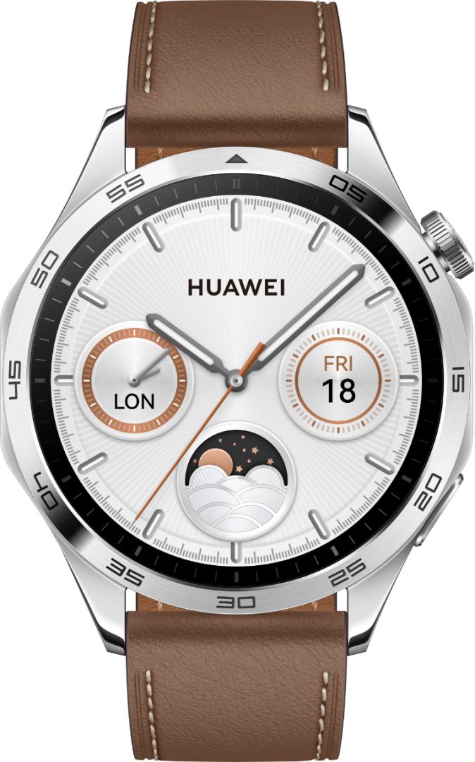 Huawei Watch GT 4 46mm Leather Strap Brown