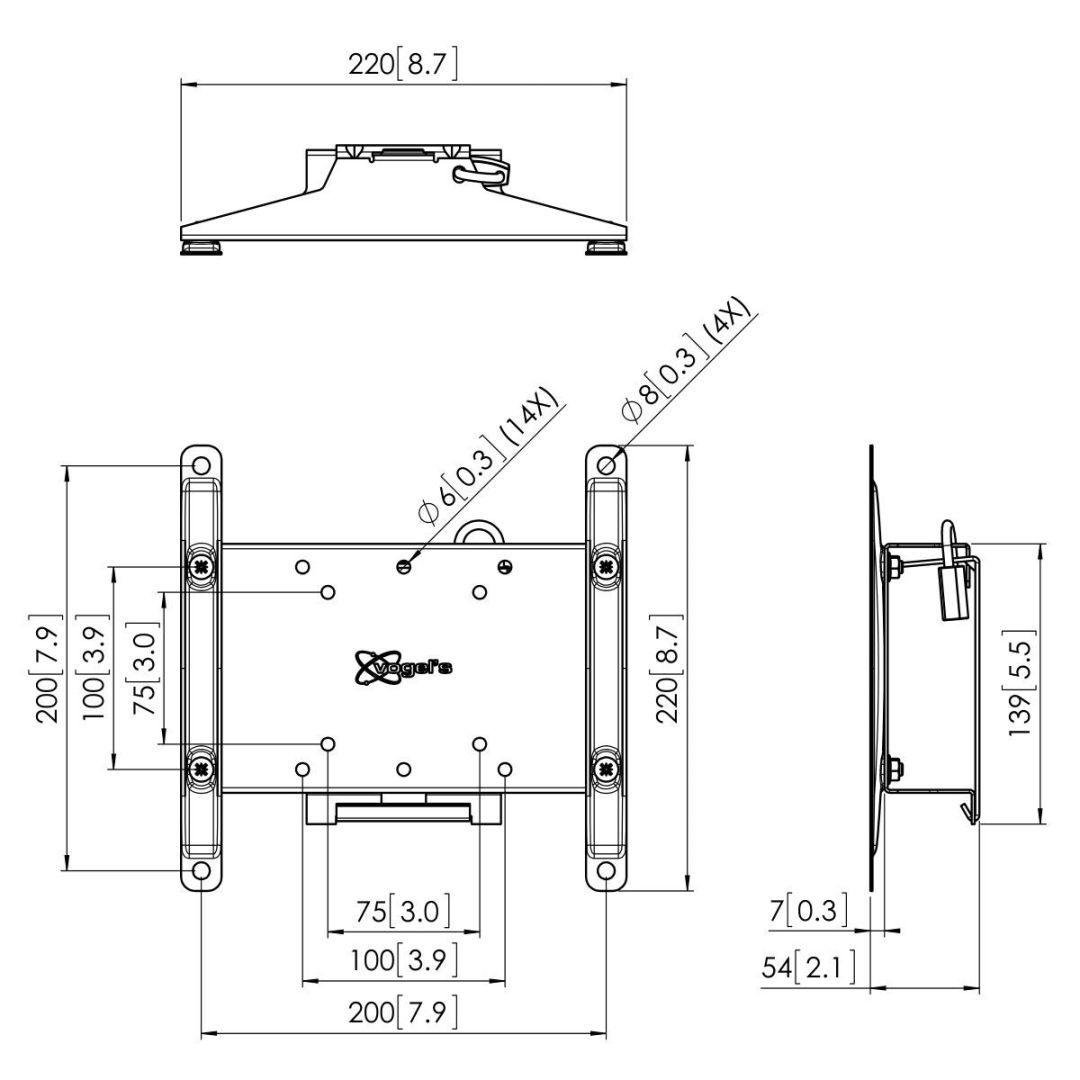 Vogel's PFW 4210 Display Wall Mount tilt 10"-43" Black