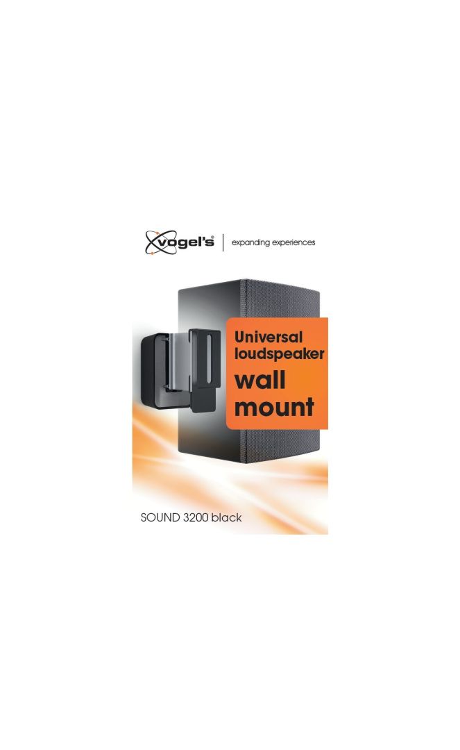 Vogel's SOUND 3200 Speaker Wall mount Black