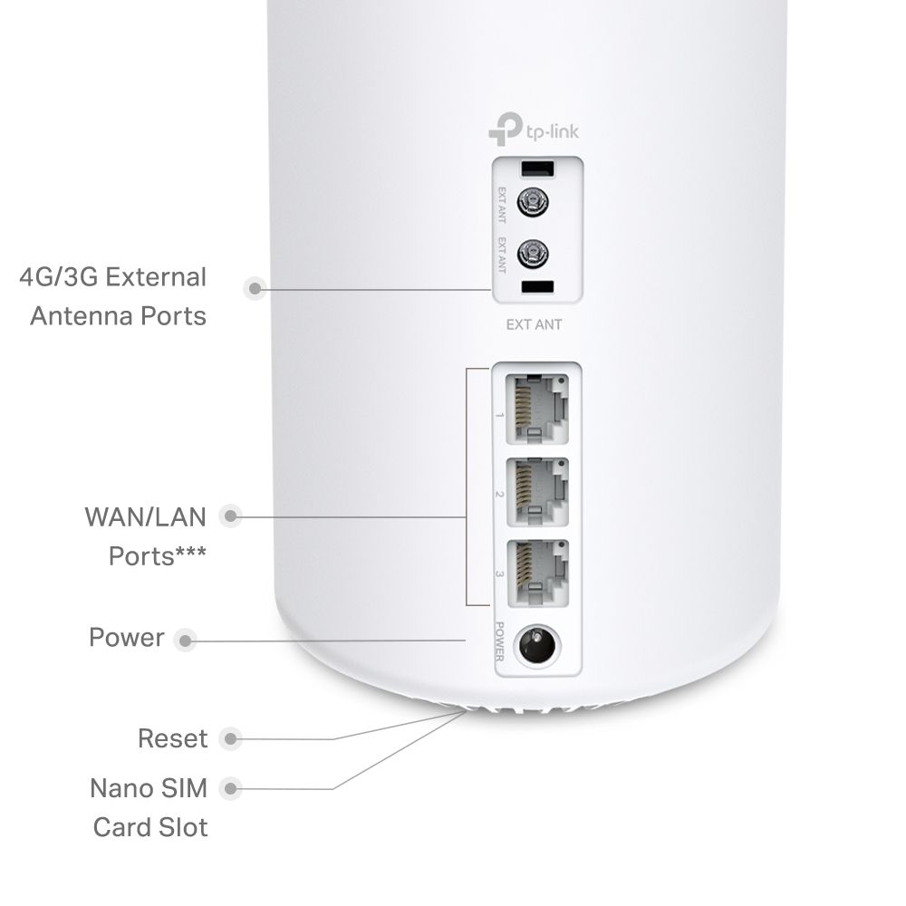 TP-Link Deco X10-4G 4G+ AX1500 Whole Home Mesh WiFi 6 Gateway (1-PACK)