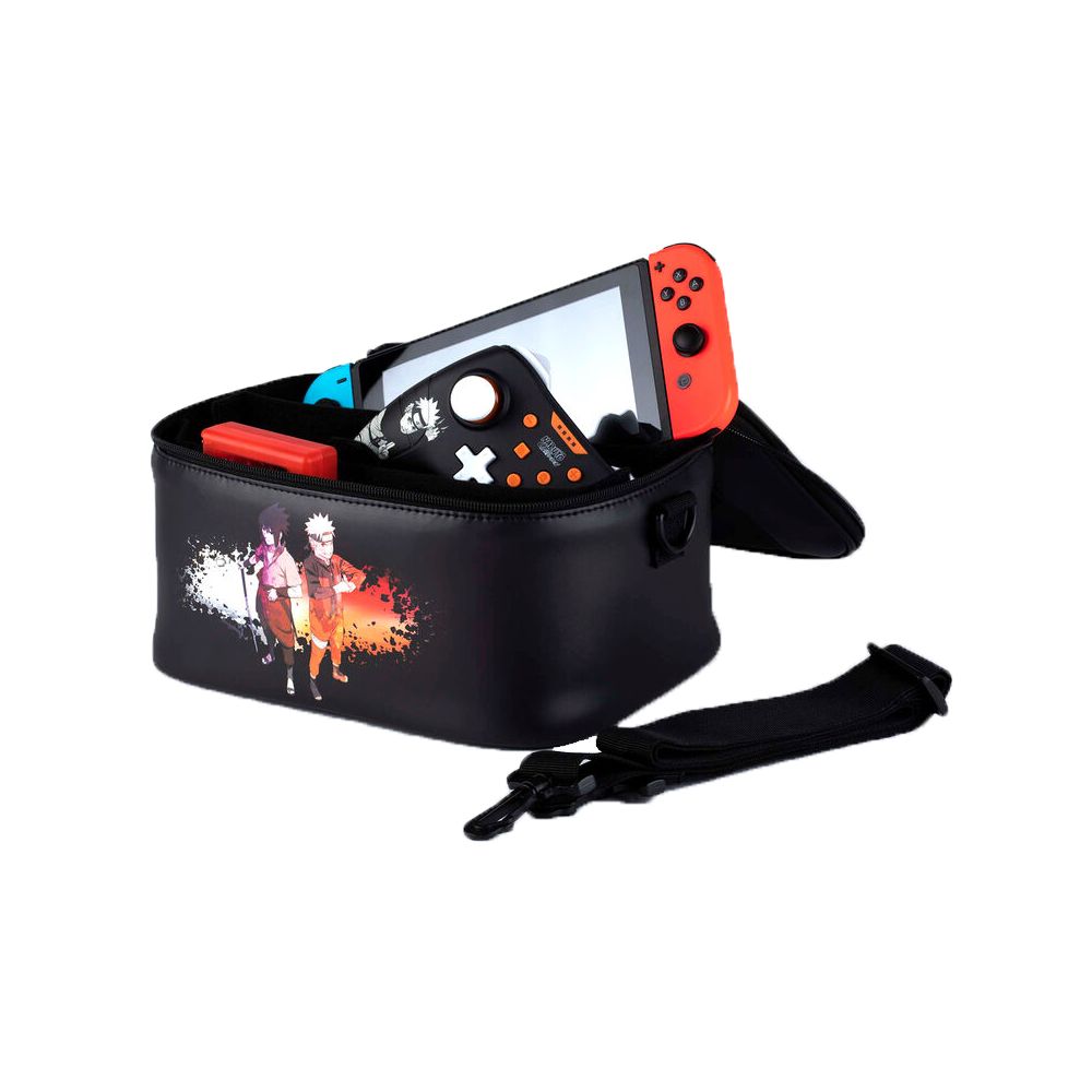 KONIX Naruto Shippuden Nintendo Switch Bag Black