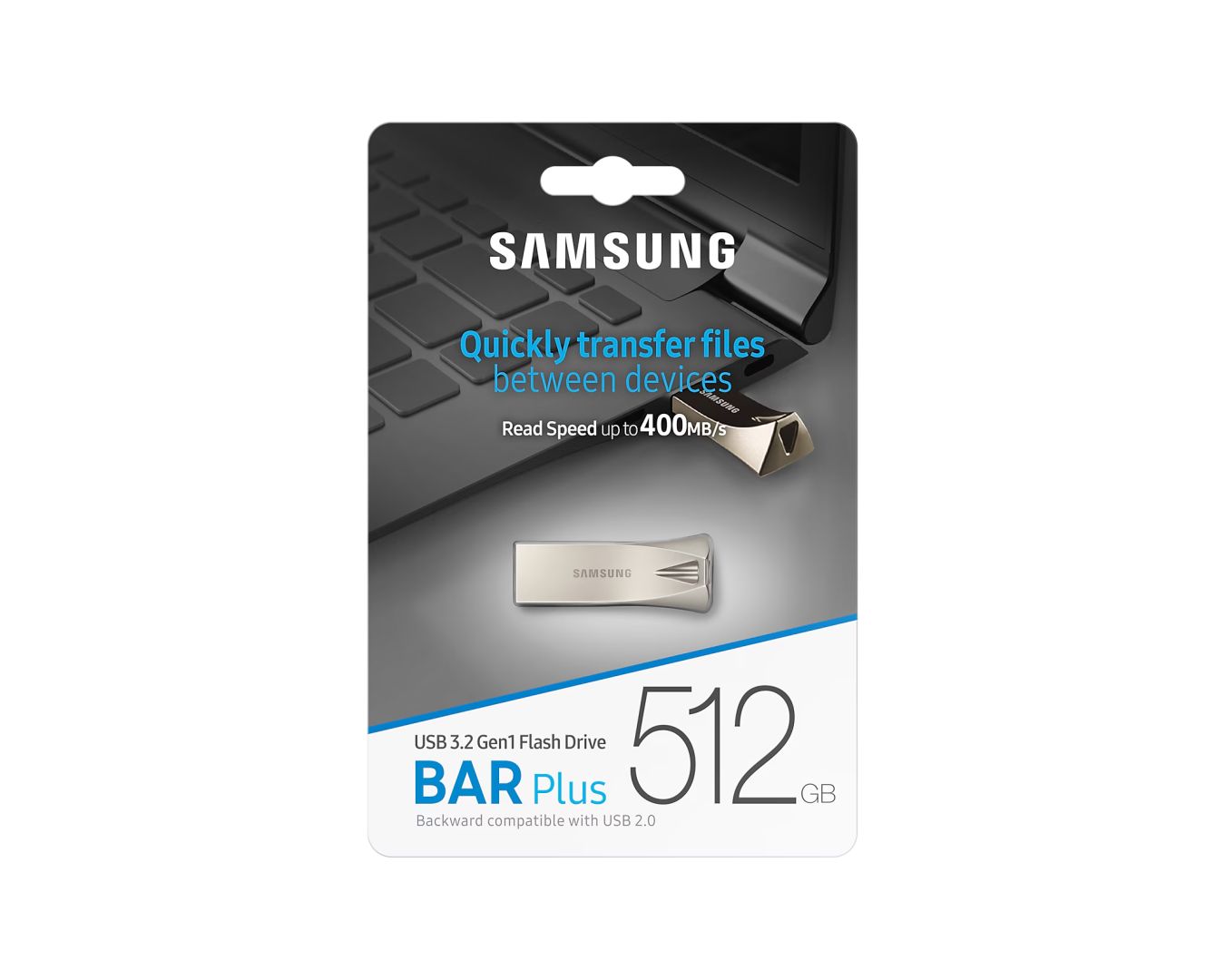 Samsung 512GB USB3.1 Bar Plus Champaign Silver