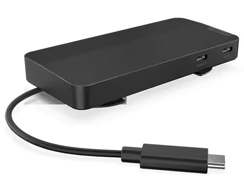 Lenovo USB-C Dual Display Travel Dock Black