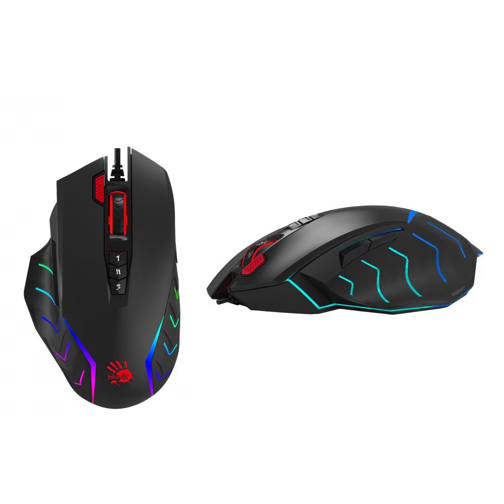 A4-Tech Bloody J95S Activated RGB Gamer Mouse Stone Black