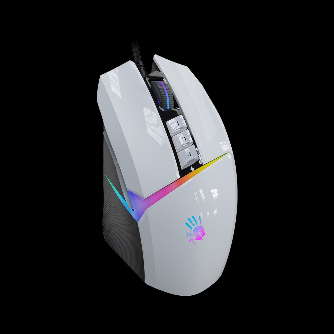 A4-Tech Bloody W60 Max Activated RGB Panda White