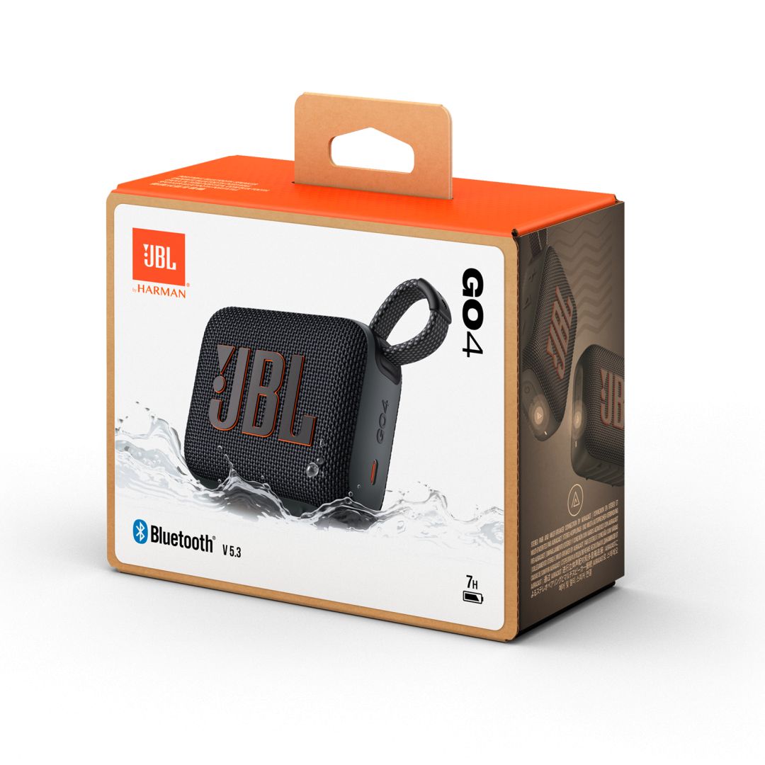 JBL Go 4 Ultra-Portable Bluetooth Speaker Black