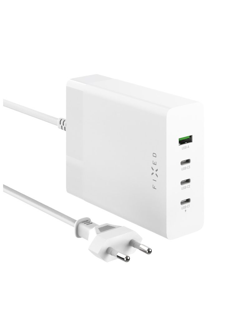 FIXED Charging Station 3xUSB-C/1xUSB GaN PD 3.0 support 200W White