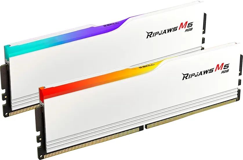 G.SKILL 32GB DDR5 5200MHz Kit(2x16GB) Ripjaws M5 RGB White