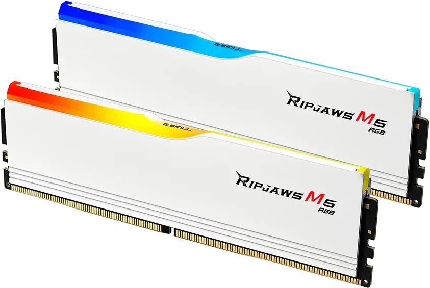 G.SKILL 64GB DDR5 5200MHz Kit(2x32GB) Ripjaws M5 RGB White