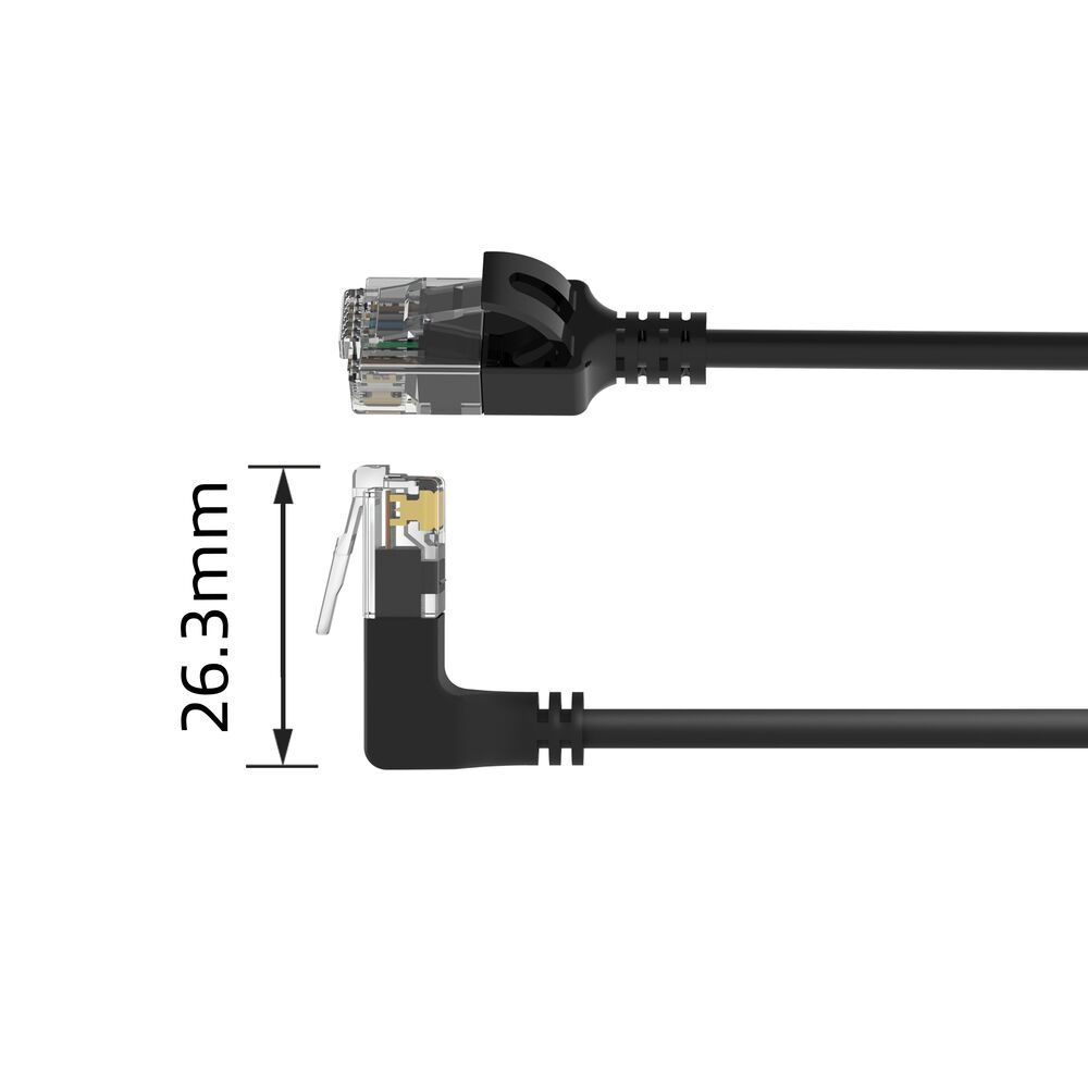 ACT CAT6A U-UTP Patch Cable 1m Black