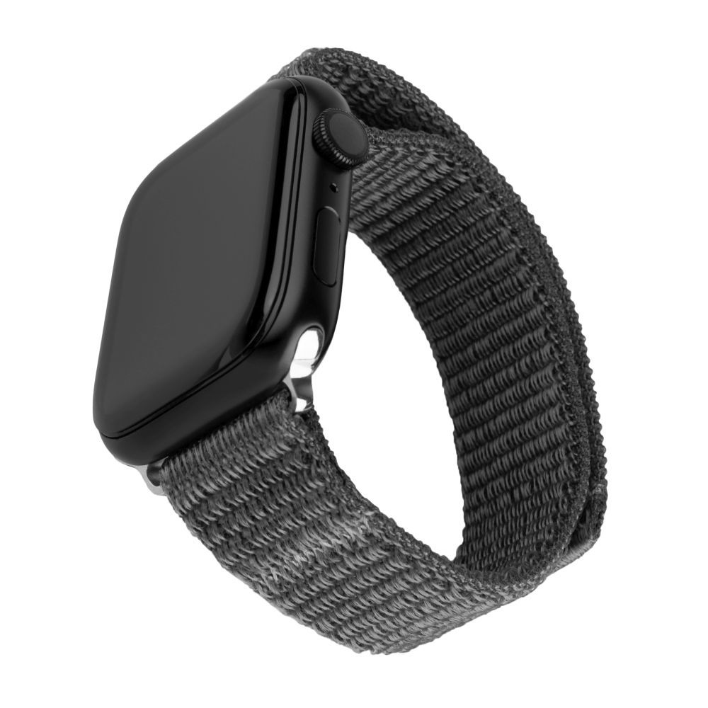 FIXED Nylon Sporty Strap for Apple Watch 38/40/41mm Dark Gray