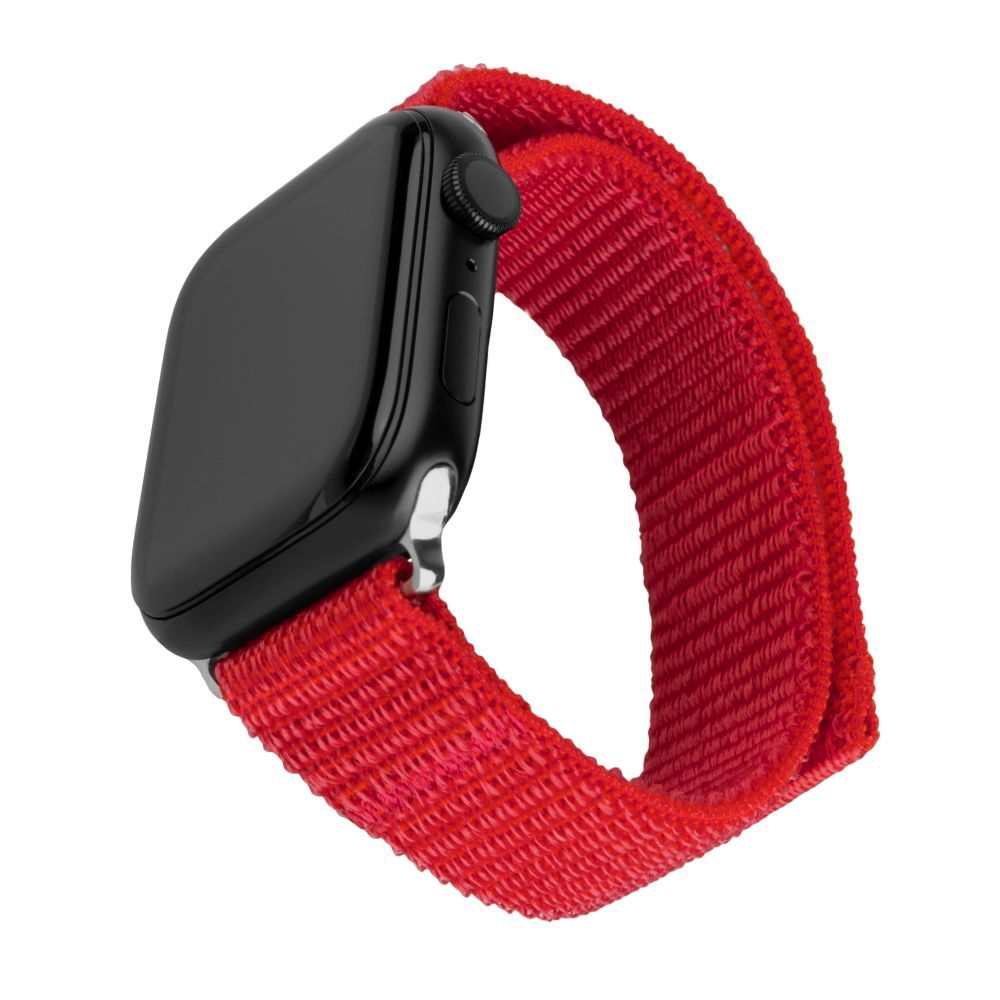 FIXED Nylon Sporty Strap for Apple Watch 42/44/45mm Red