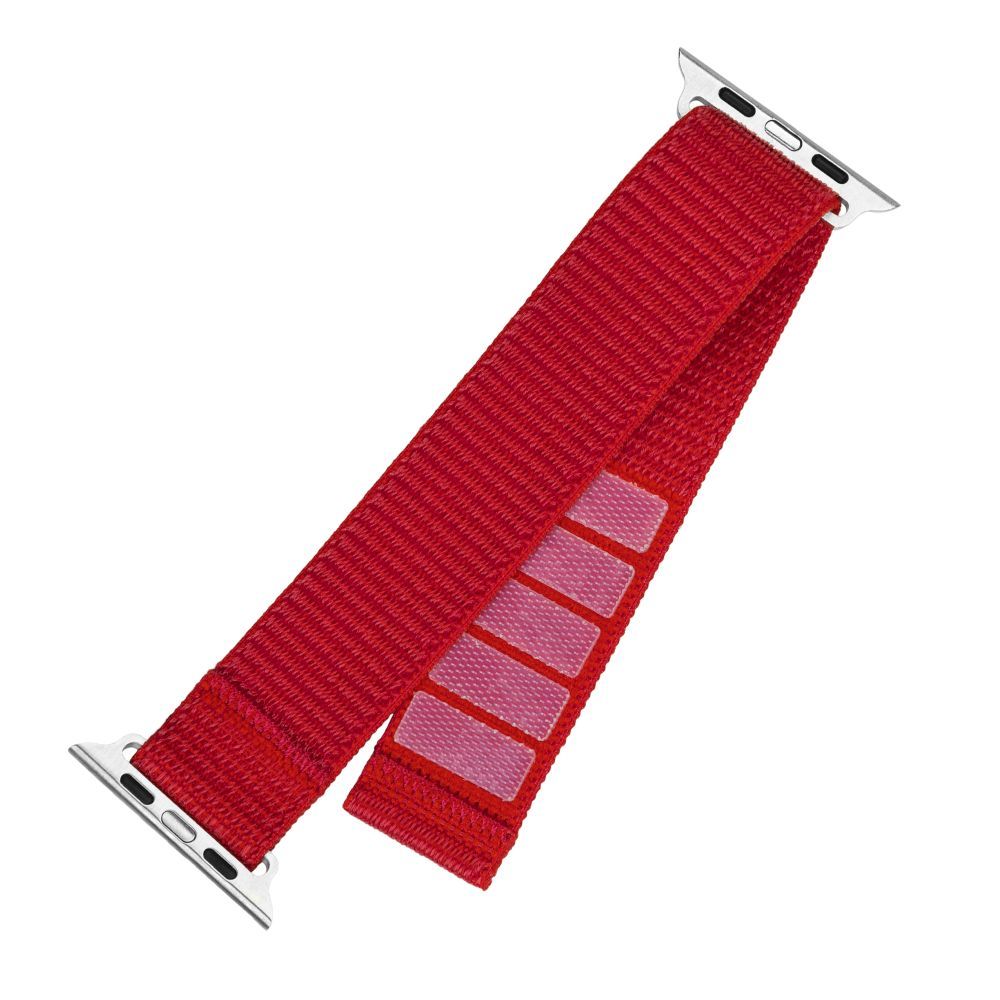 FIXED Nylon Sporty Strap for Apple Watch 42/44/45mm Red