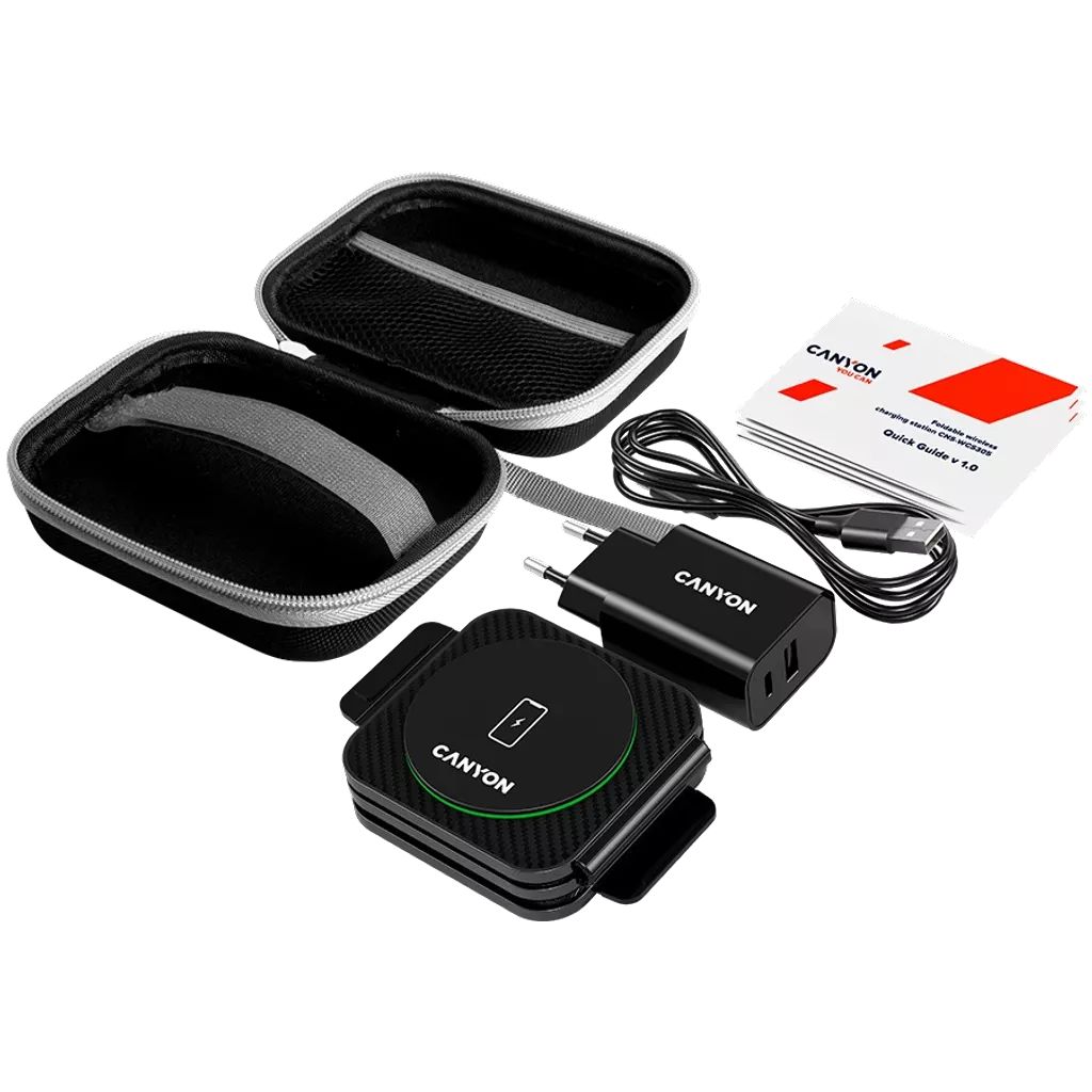 Canyon CNS-WCS305B Wireless Charging Station Foldable Black