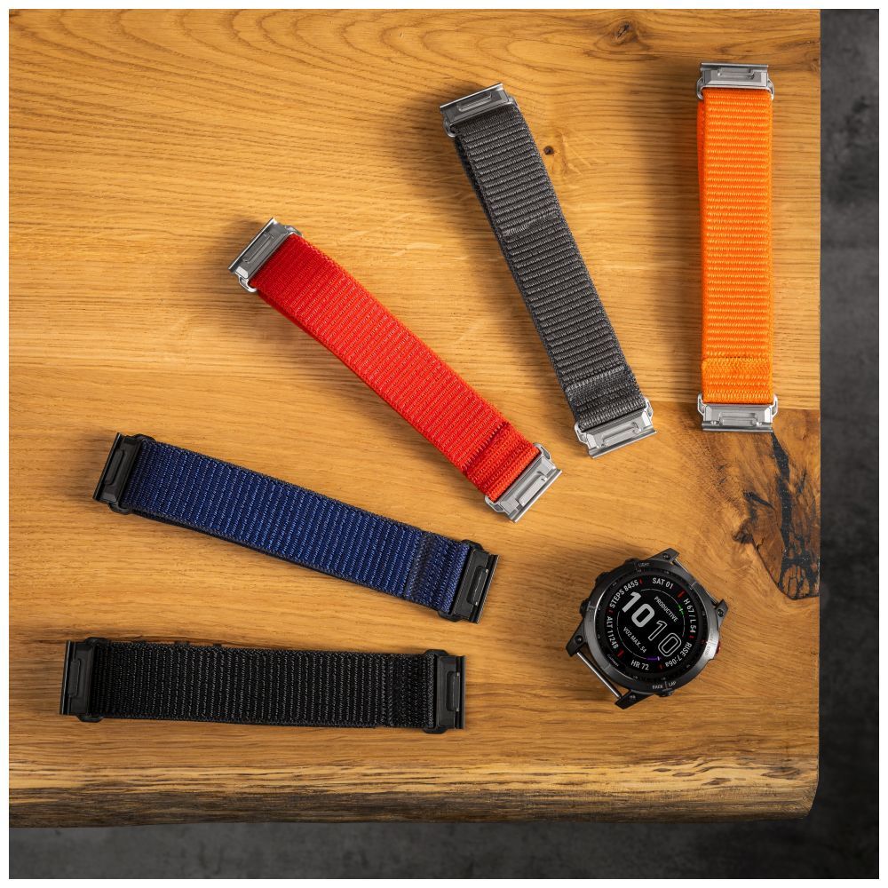 FIXED Nylon Sporty Strap for Garmin QuickFit 26mm Dark Blue