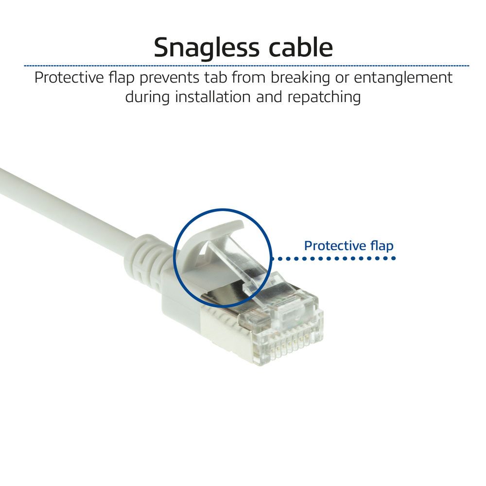 ACT CAT6A U-FTP Patch Cable 5m Grey