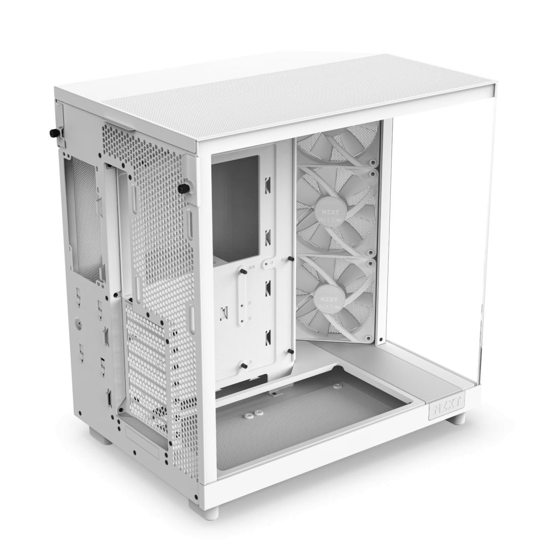 NZXT H6 Flow RGB (2023) Tempered Glass Matte White