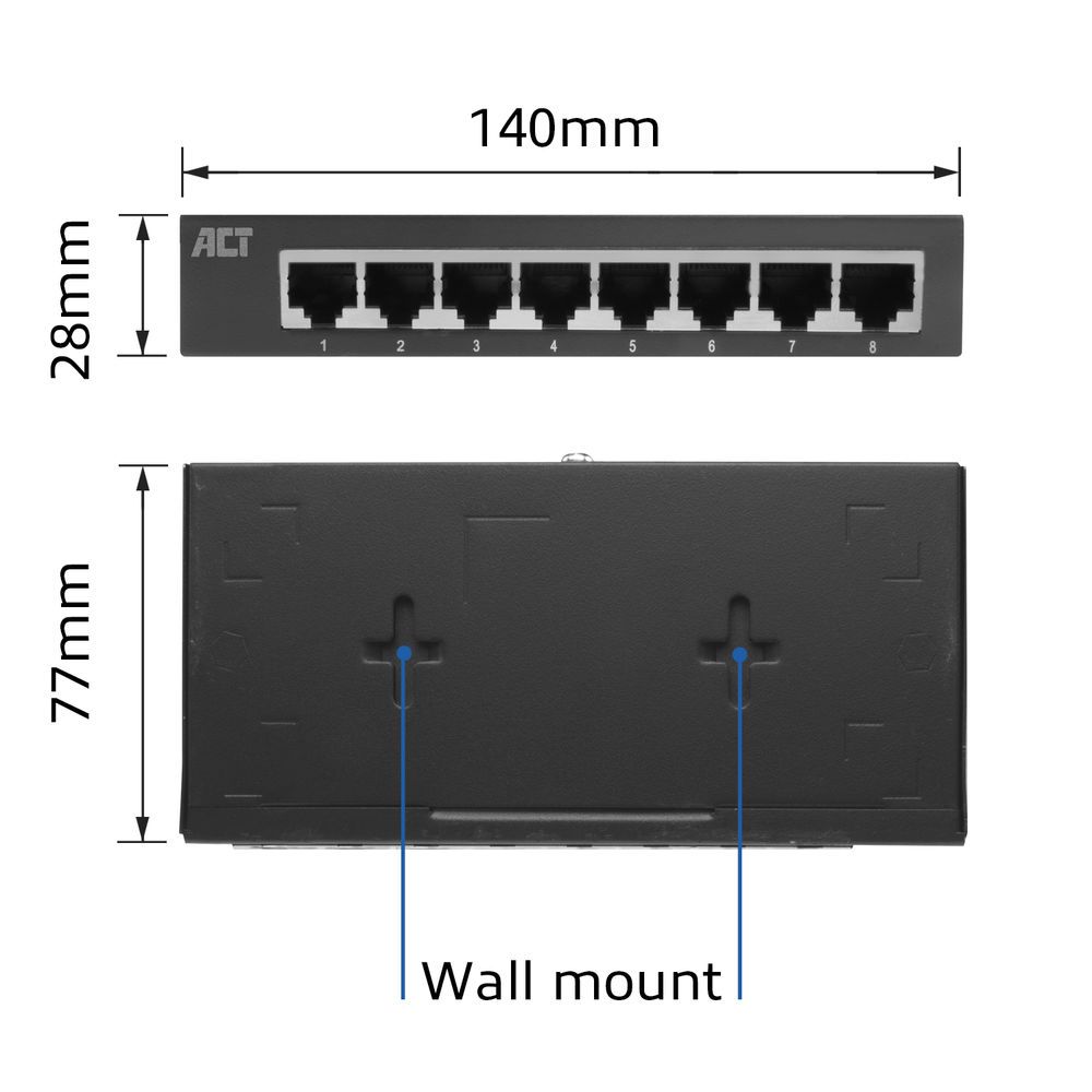 ACT AC4418 8-Port Gigabit Ethernet Switch