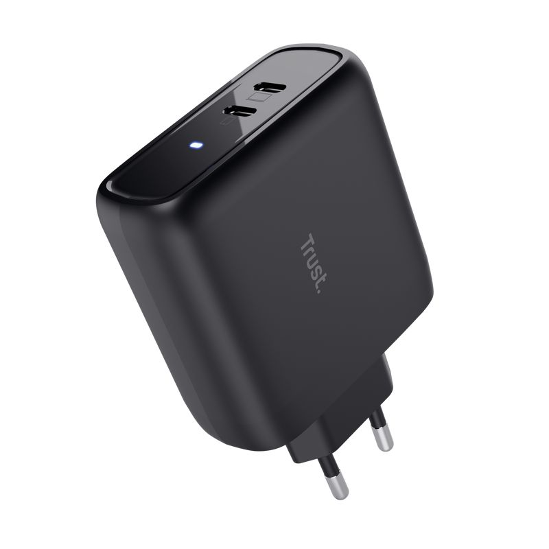 Trust Maxo Dual 65W USB-C Charger Black