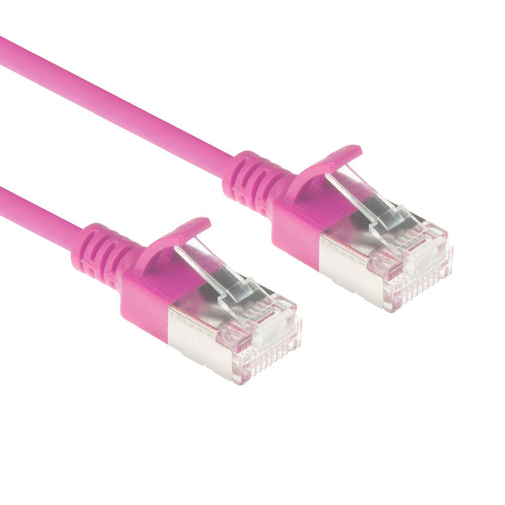 ACT CAT6A U-FTP Patch Cable 1m Pink