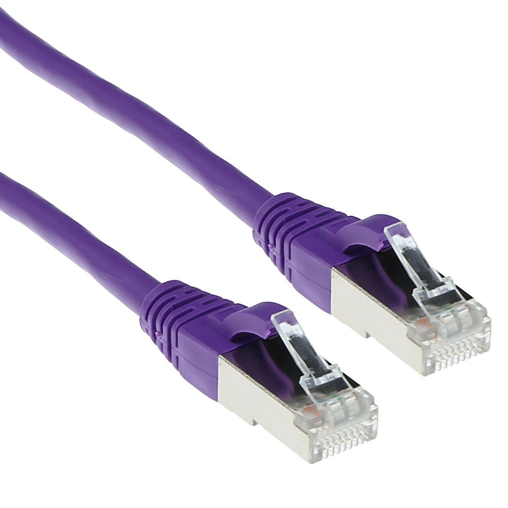 FIXED CAT6A S-FTP Patch Cable 0,5m Purple